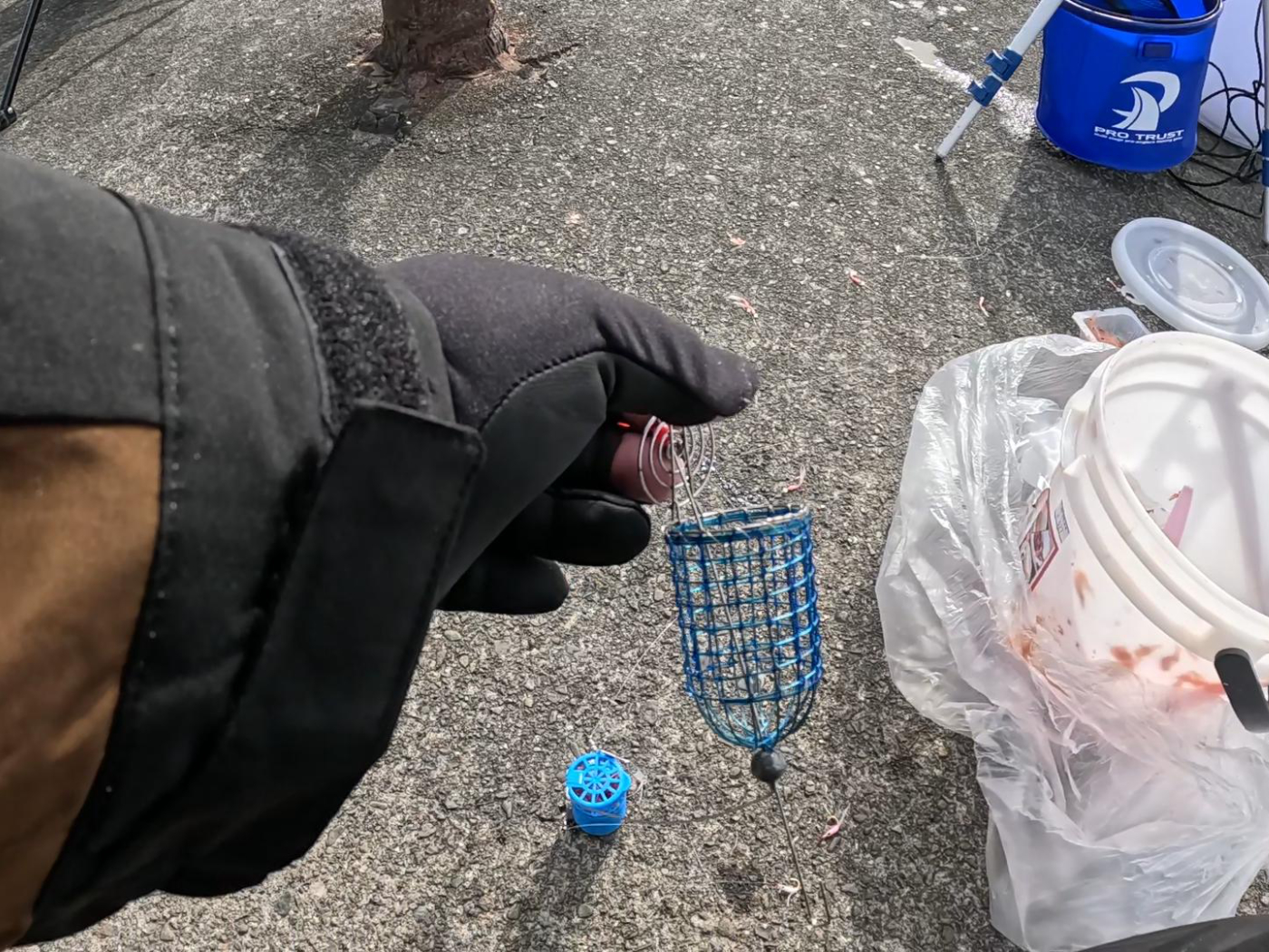 かご投げて放置